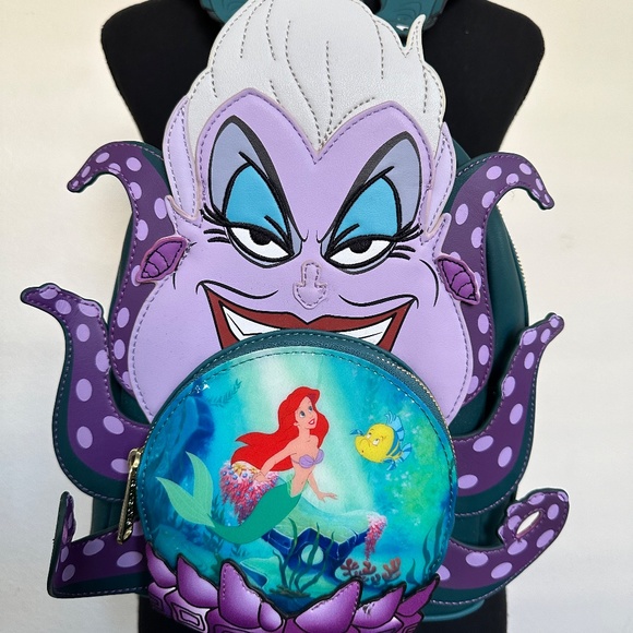 Disney\'s Little Mermaid Ursela Loungefly Mini Backpack main image 5